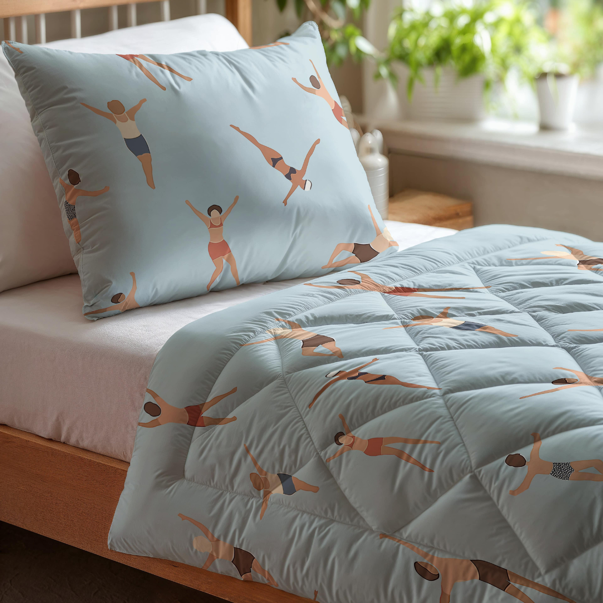 Zelesta Pure Kids Cotton Couette - Nageurs