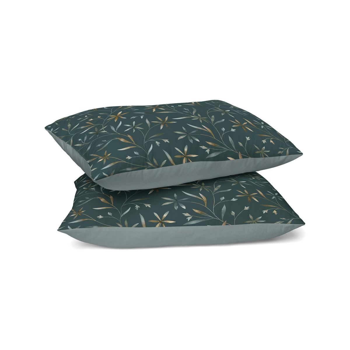 Zelesta Comfort Design Naadloze Kussensloop Set Van 2 - Delicate Floral Green