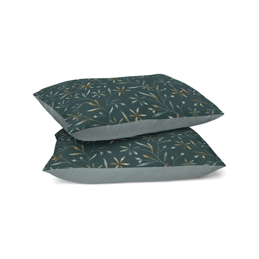 Zelesta Comfort Design Seamless Pillowcase Set Of 2 - Delicate Floral Green