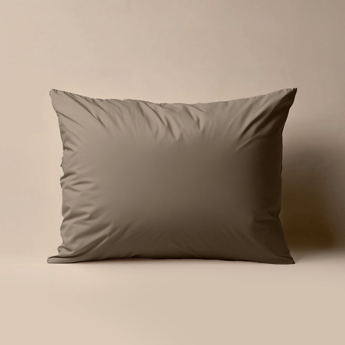 Zelesta Deluxe Percale Cotton Pillowcase Set Of 2 - Taupe, product view 2
