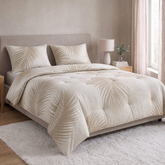 Zelesta Everyday Design Taies d'Oreiller - Set de 2 - Palm Leaves