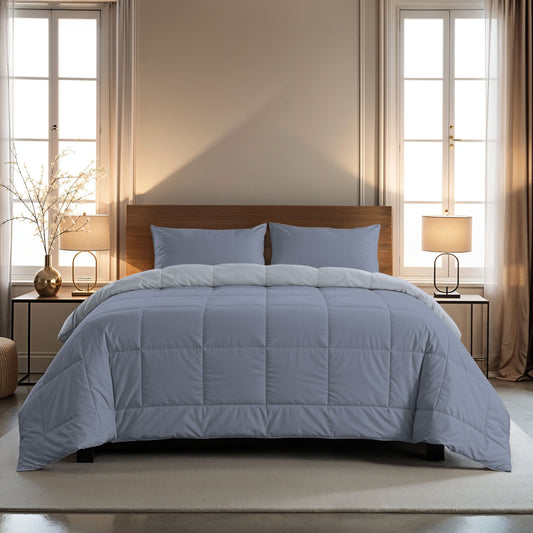 Zelesta Comfort Duo Couette - Arctique & Bleu doux