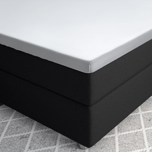 Zelesta Primaviera Deluxe Topper Satin Fitted Sheet White image