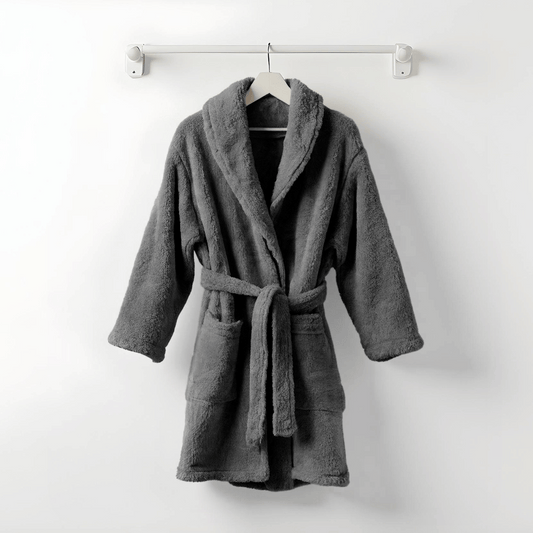 Zelesta Teddy Bathrobe – Anthracite image