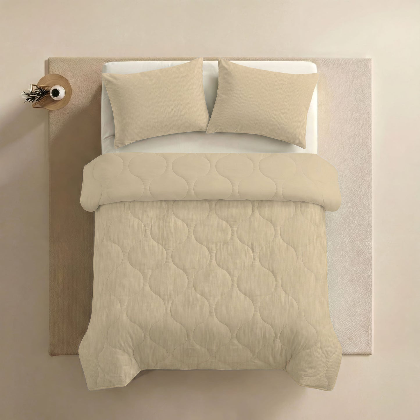 Zelesta Special Muslin Summer Duvet - Soft Butter Yellow, product view 9
