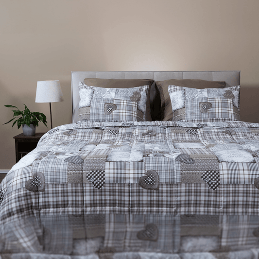 Zelesta Comfort Design Couette Été - Cœurs en patchwork