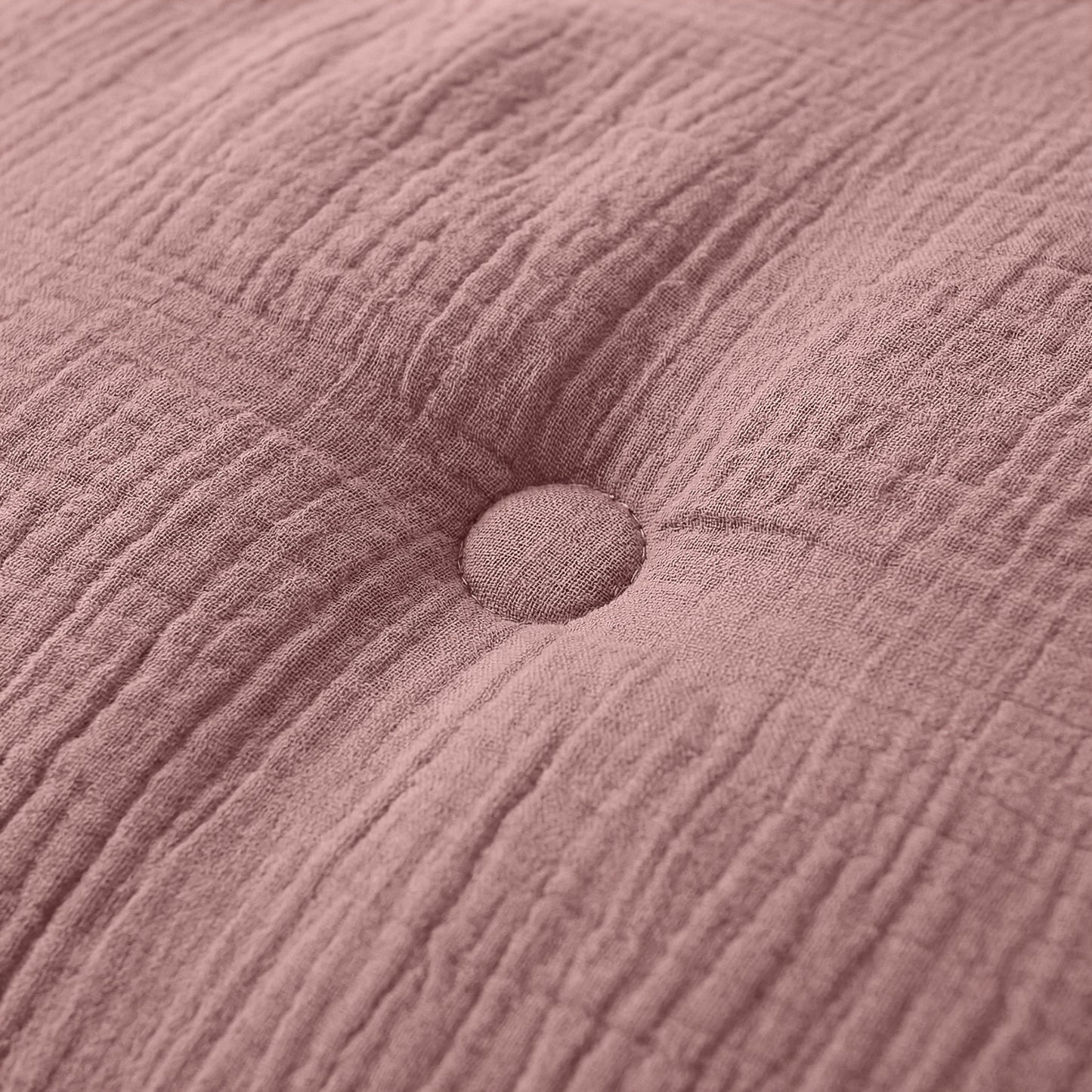 Zelesta Deluxe katoenen mousseline dekbed - stoffig roze