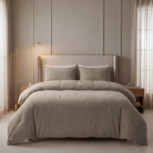 Zelesta Special Teddy Katoenen Mousseline Dekbed - Taupe