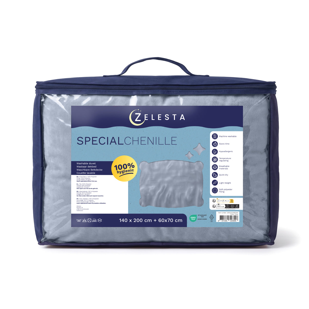 Zelesta Special Kids Chenille Couette - Bleu Glacé
