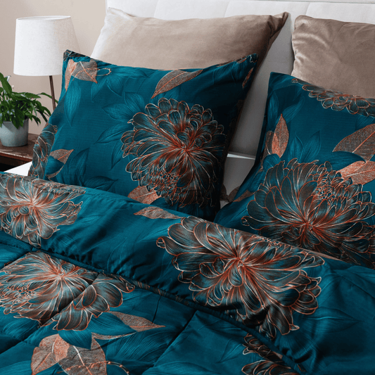 Zelesta Comfort Design Taies d'oreiller Lot de 2 - Fleurs royales