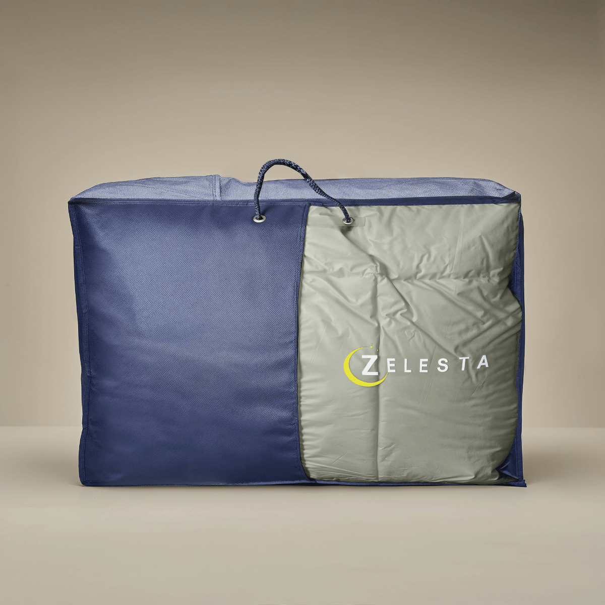Zelesta Deluxe Duo Percale Cotton Duvet - Olive Green & Mint