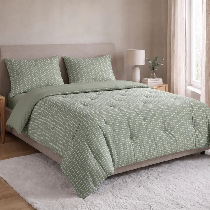 Zelesta Comfort Design Dekbed - Olive Stitches