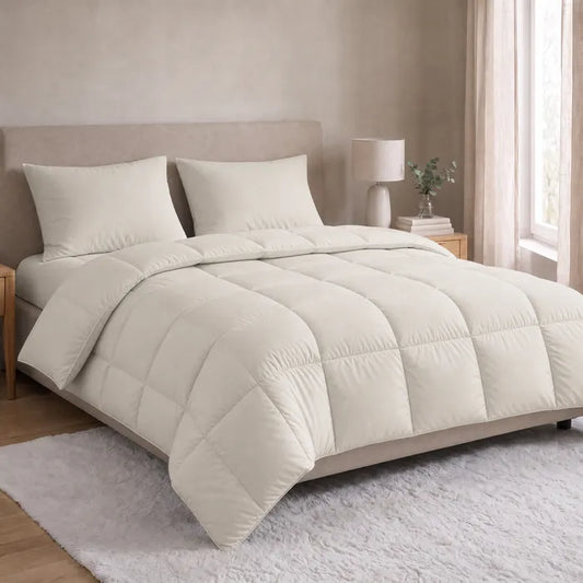 Zelesta Everyday Unie Taies d'Oreiller - Set de 2 - Crème