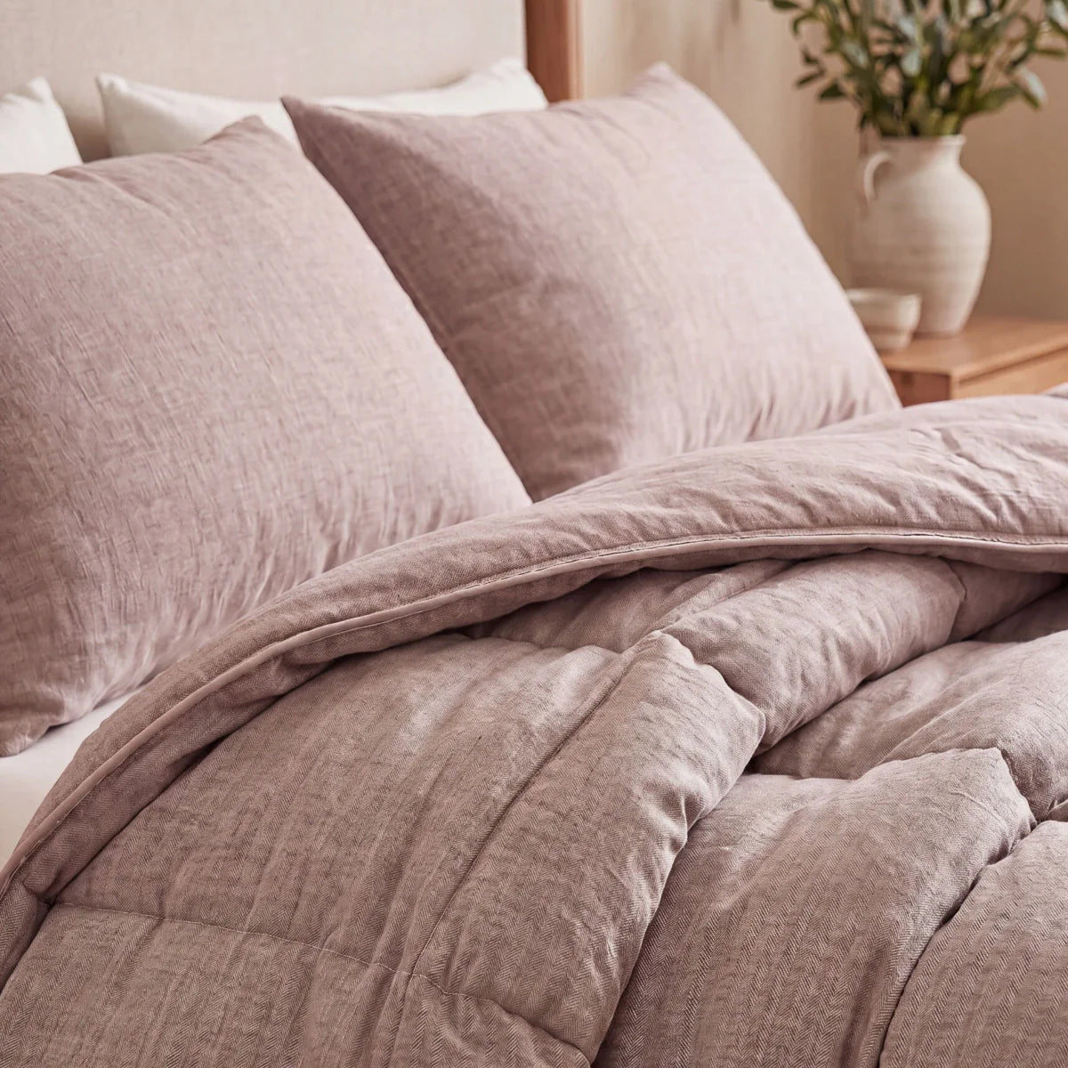 Zelesta Comfort Structuur Kussensloop Set van 2 - Taupe
