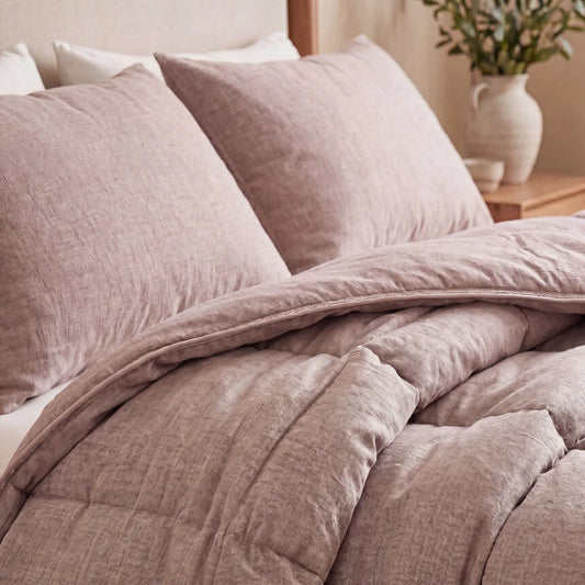 Zelesta Comfort Structure Taies d'oreiller Lot de 2 - Taupe