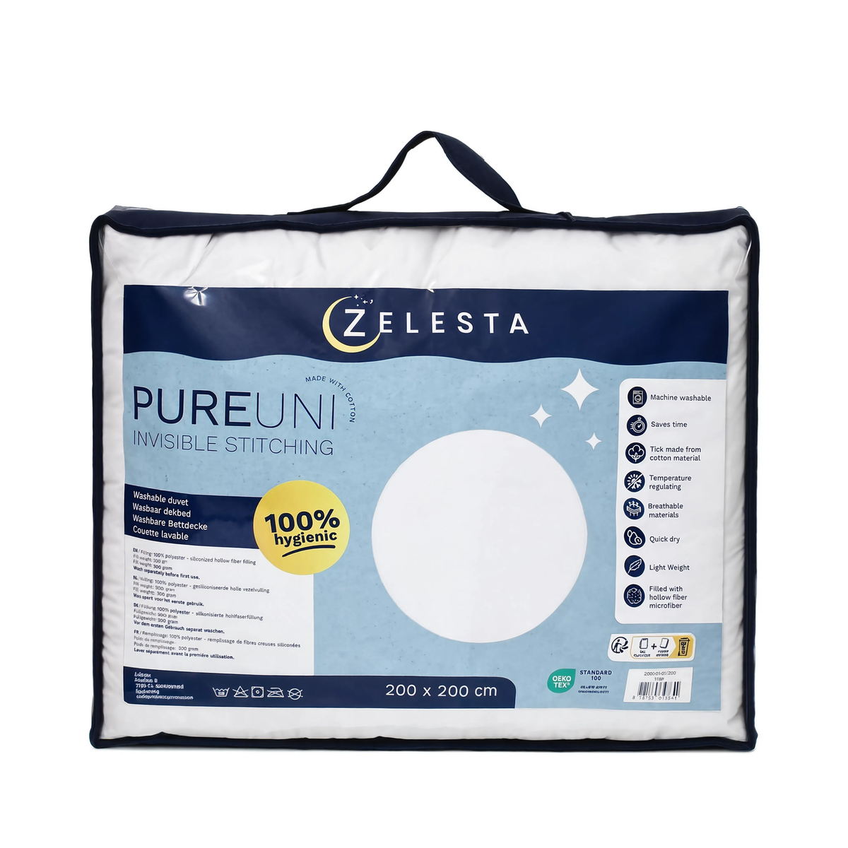 Zelesta Pure Uni Seamless Cotton Duvet - Cloud Dancer