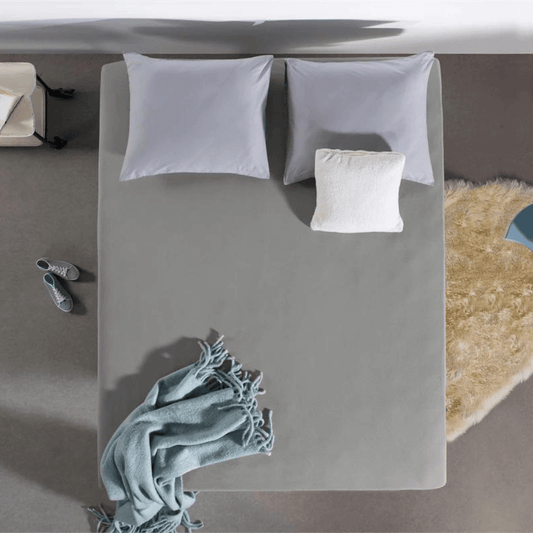 Zelesta Double Jersey Fitted Sheet Grey image