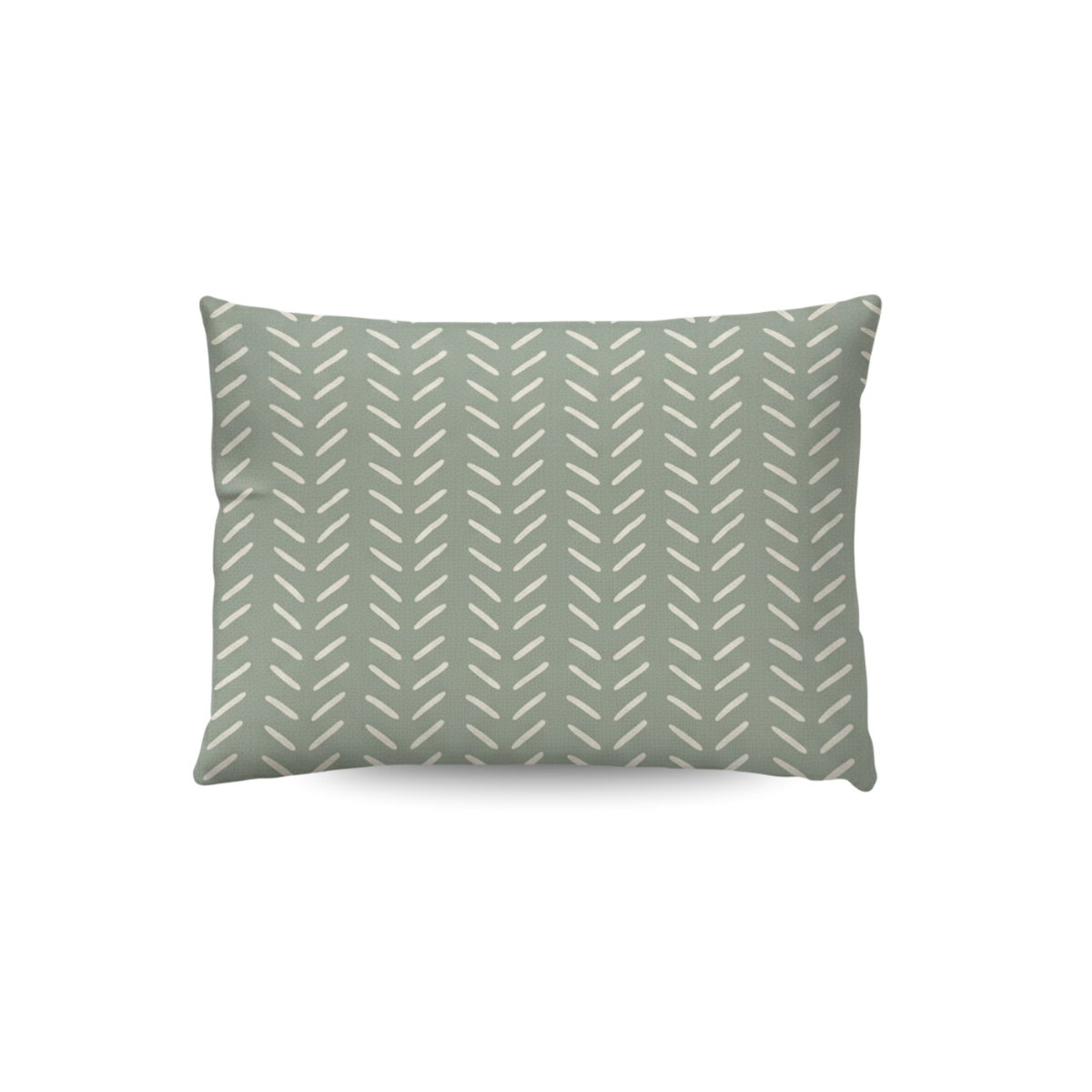 Zelesta Comfort Design Pillowcase Set Of 2 - Olive Stitches in Olive Stitches, laid flat on a white background