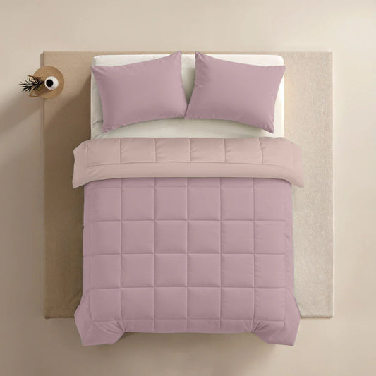 Zelesta Pure Duo Katoenen Kussensloop Set van 2 - Zacht Lila