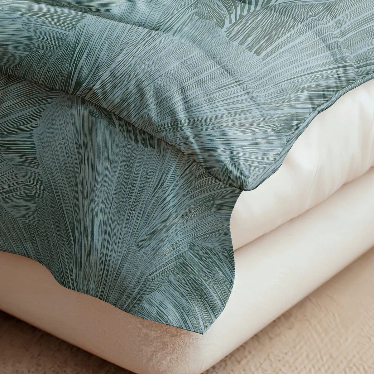Zelesta Pure Design Katoenen Dekbed - Botanisch Groen