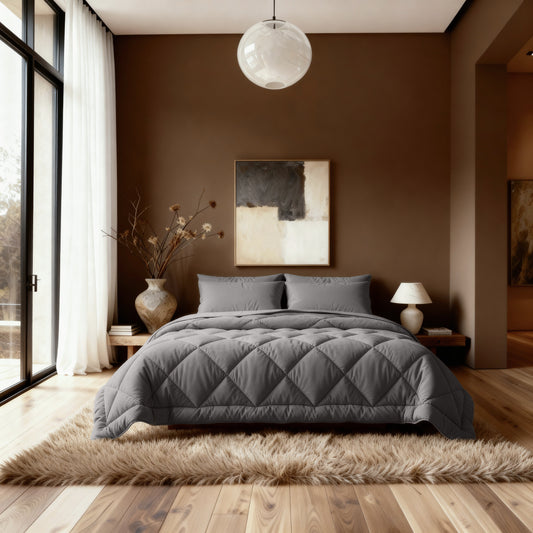 Zelesta Comfort Uni Diamond Couette - Marron-Gris