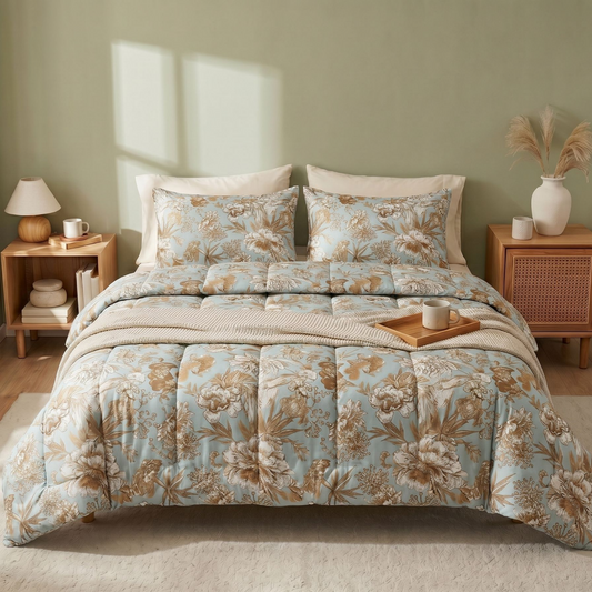 Zelesta Comfort Design Couette Été - Chic botanique