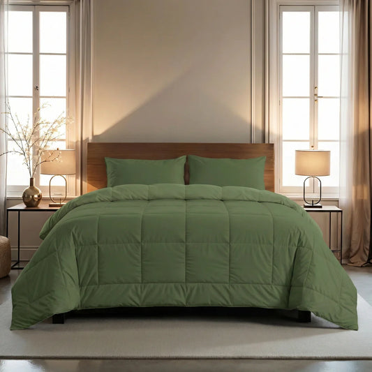 Zelesta Comfort Uni Couette 4 Saisons - Vert intemporel