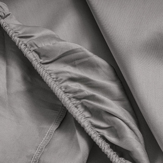 Zelesta Primaviera Satin Deluxe Fitted Sheet Grey image