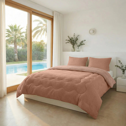 Zelesta Special Cooling Serene Summer Duvet - Terracotta Pink