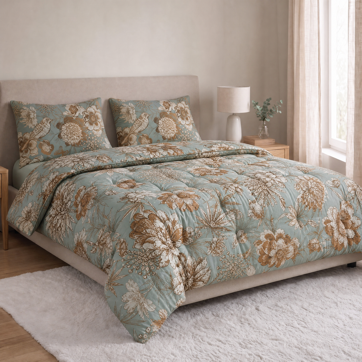 Zelesta Comfort Design Taies d'Oreiller - Set de 2 - Botanic Chic