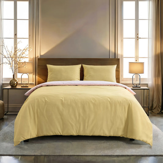 Zelesta Pure Duo Seamless Cotton Duvet - Pink & Yellow