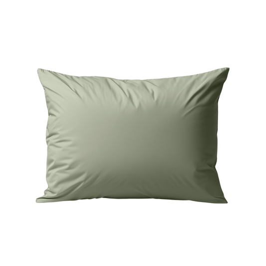 Zelesta Deluxe Percale Cotton Pillowcase Set Of 2 - Olive Green, main product photo