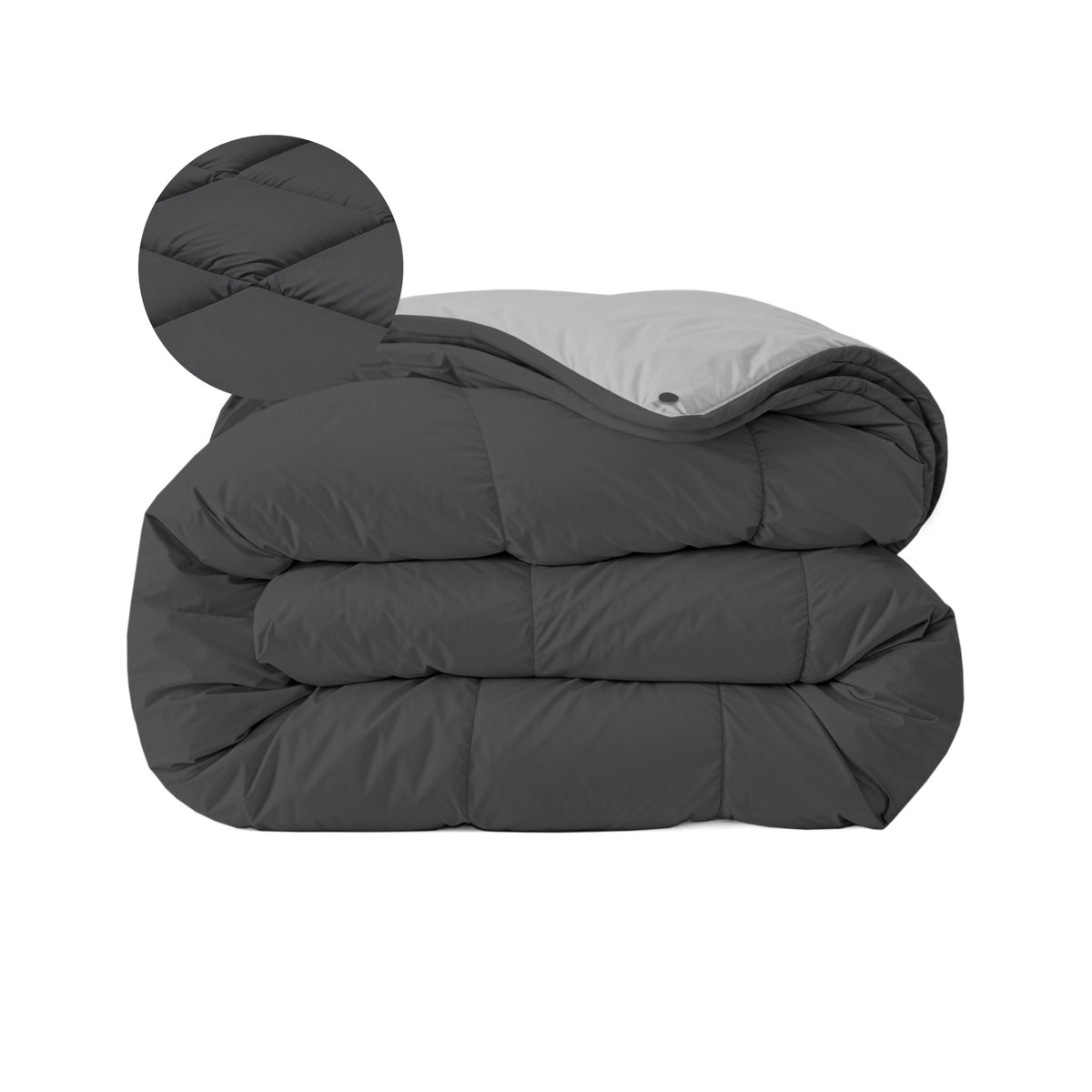 Zelesta Comfort Duo 4-Seizoenen Dekbed - Zwart & Grijs