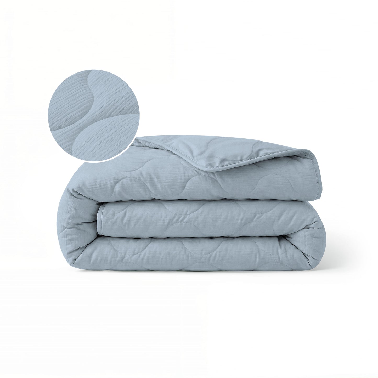 Zelesta Special Muslin Couette Été - Bleu glace clair