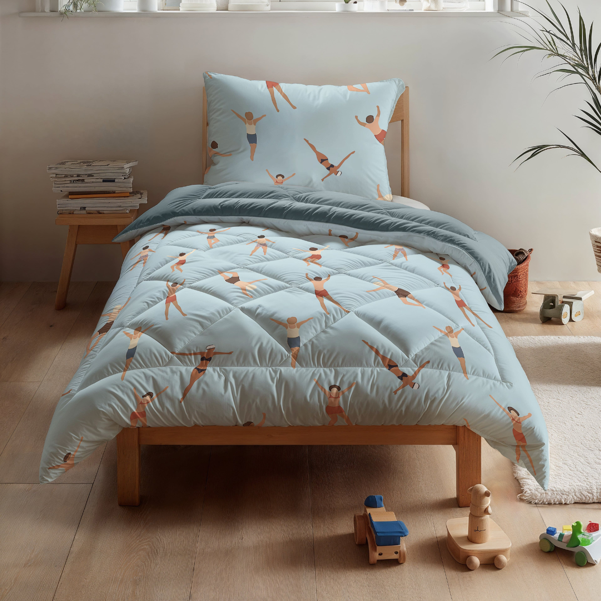 Zelesta Pure Kids Cotton Couette - Nageurs