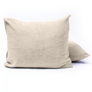 Zelesta Teddy Taies d'oreiller Lot de 2 - Crème