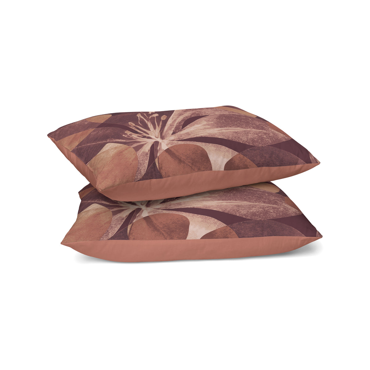 Zelesta Comfort Design Naadloze Kussensloop Set Van 2 - Oversized Flower Blush Red
