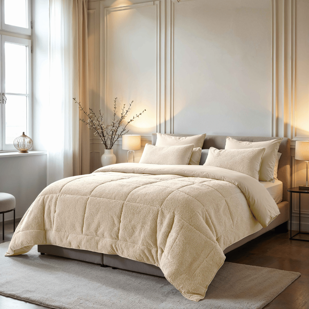Zelesta Special Teddy Duvet - Cream