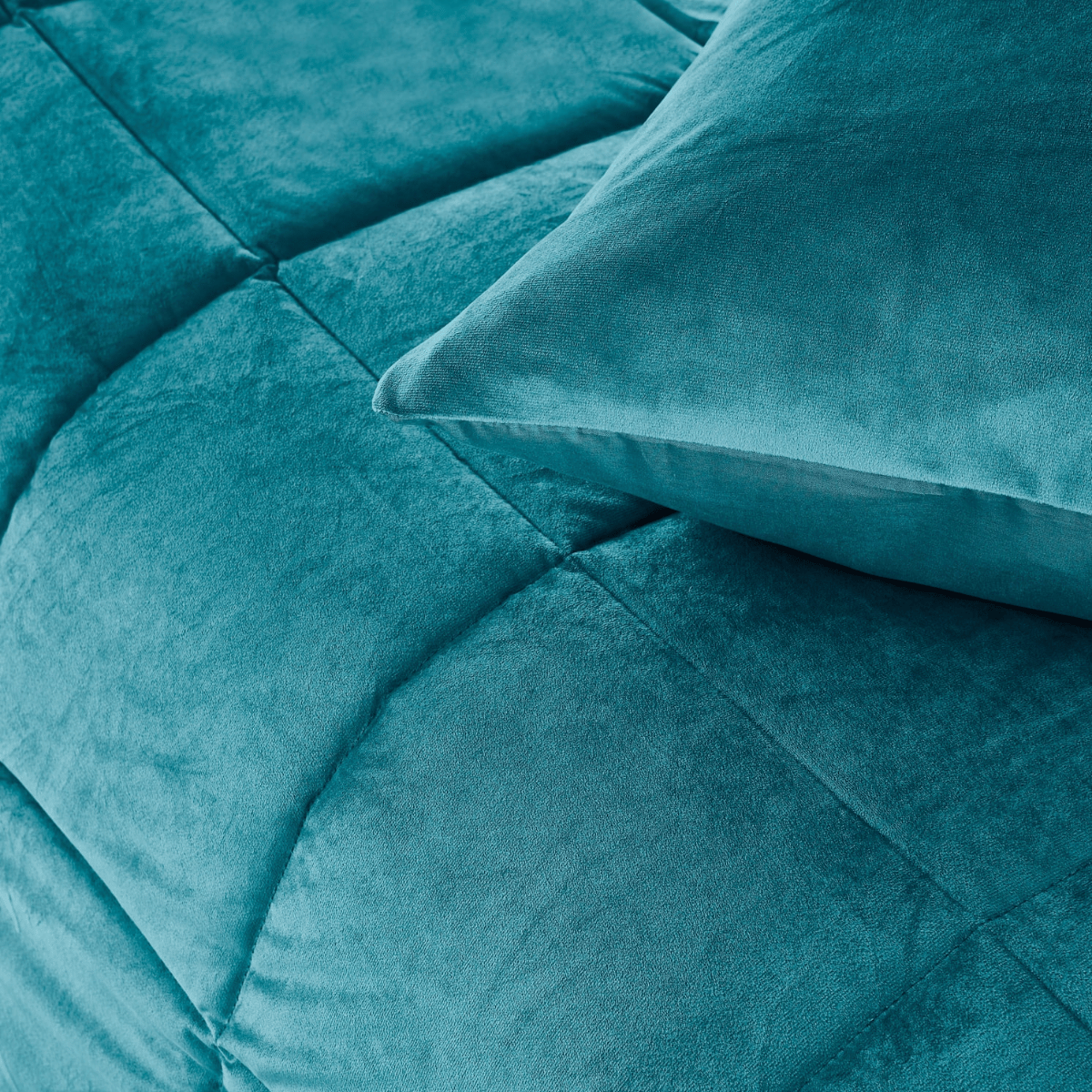 Zelesta Special Velvet Duvet - Petrol, product view 10