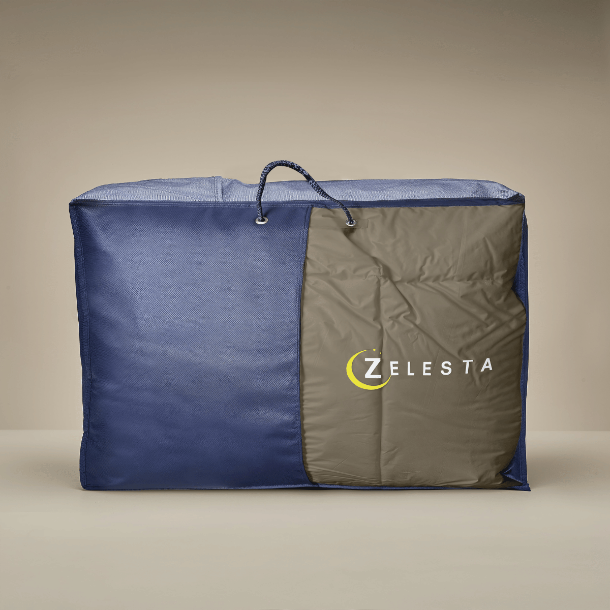 Zelesta Deluxe Duo Percale Katoenen Dekbed - Taupe & Crème