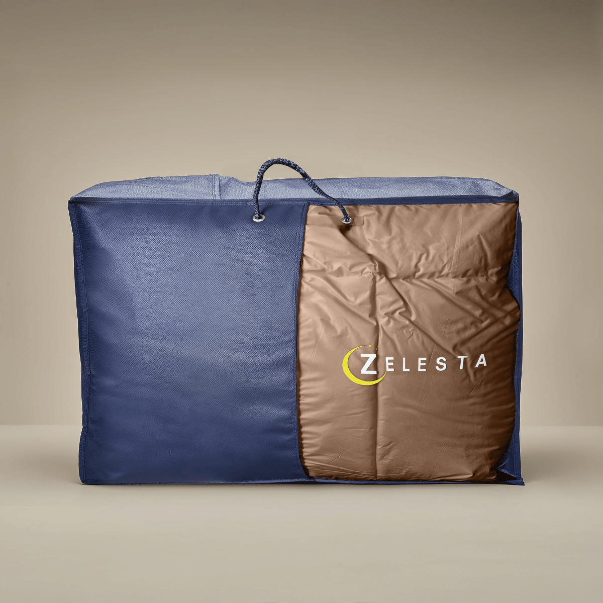 Zelesta Deluxe Uni Satijn Katoenen Dekbed - Aarderood