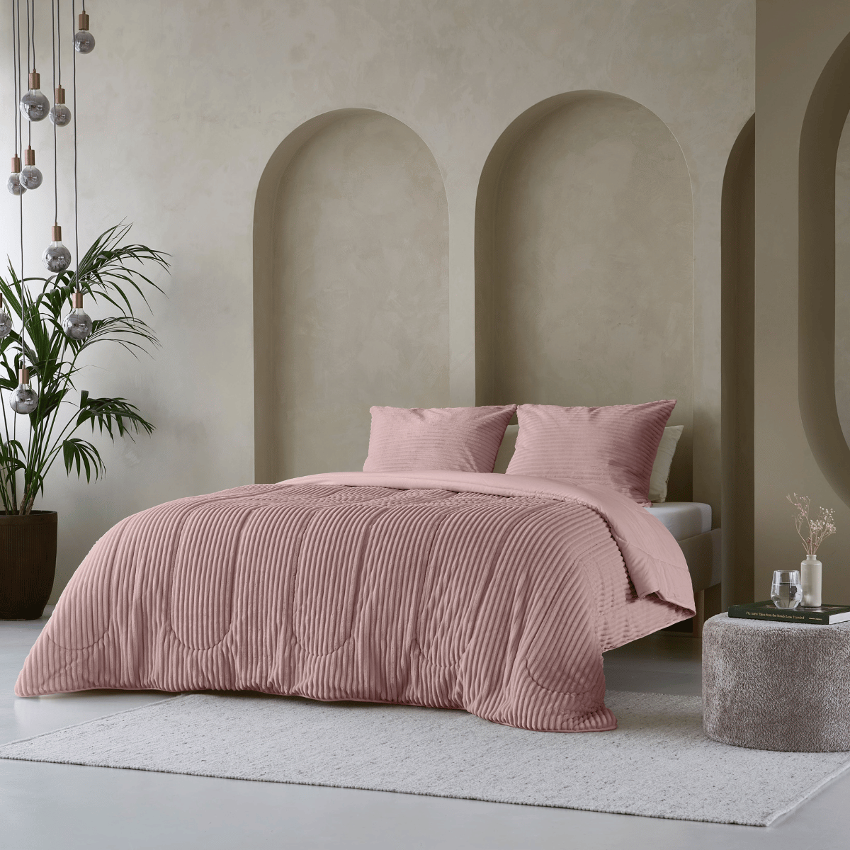 Zelesta Special Teddy Groove Couette - Vieux rose