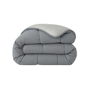 Zelesta Comfort Structure Seersucker Dekbed - Grijs & Lichtgrijs