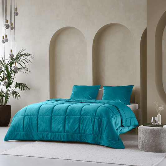 Zelesta Special Velvet Duvet - Petrol, product view 2
