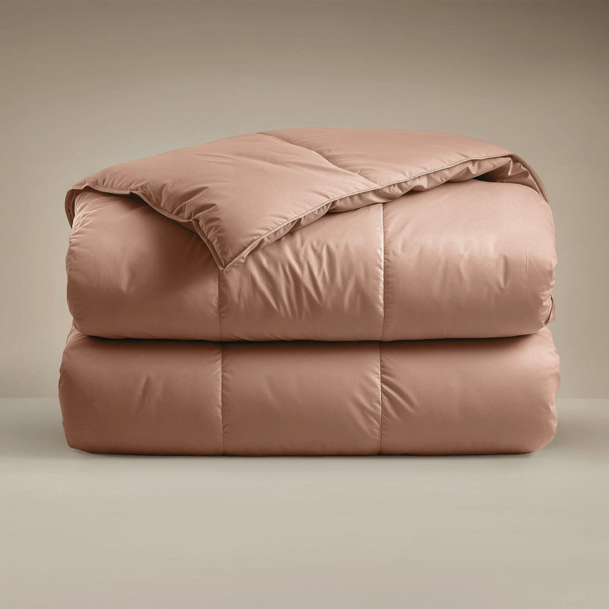 Zelesta Deluxe Uni Satijn Katoenen Dekbed - Aarderood
