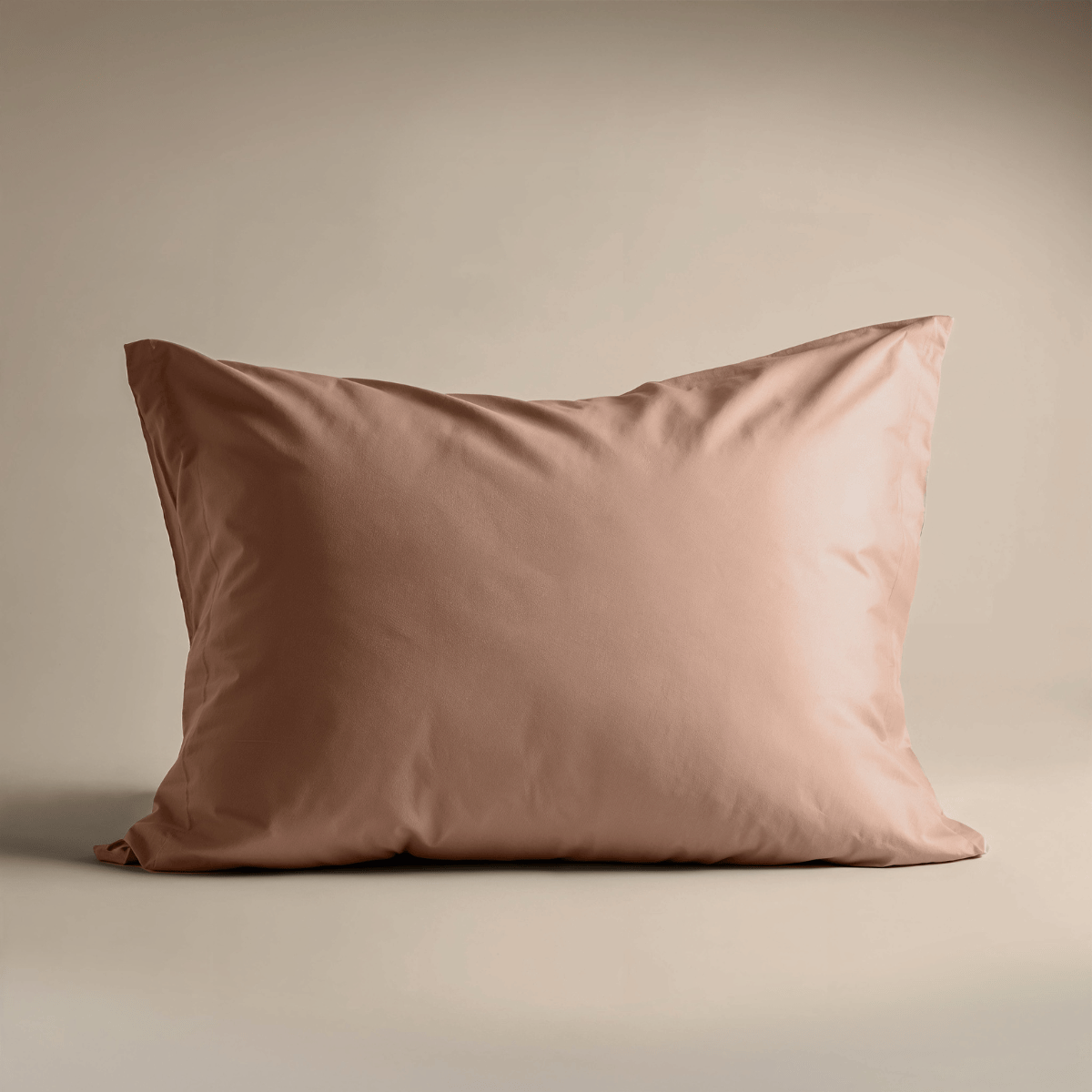 Zelesta Deluxe Uni Satin Cotton Pillowcase Set Of 2 - Earth Red, product view 2