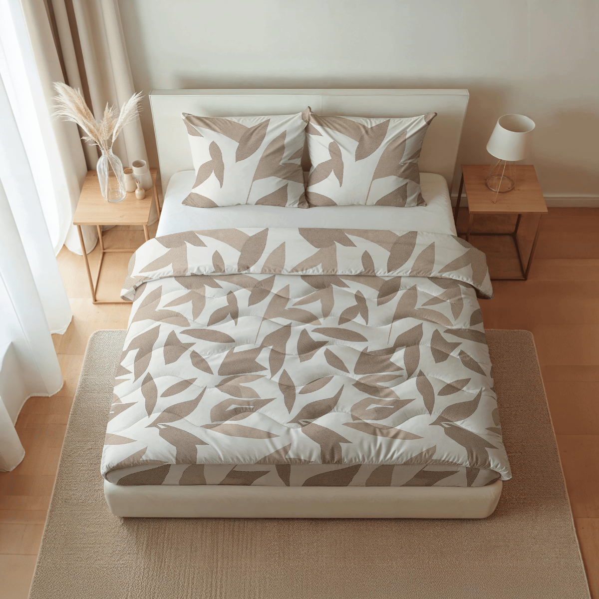Zelesta Pure Design Cotton Duvet - Beige Autumn