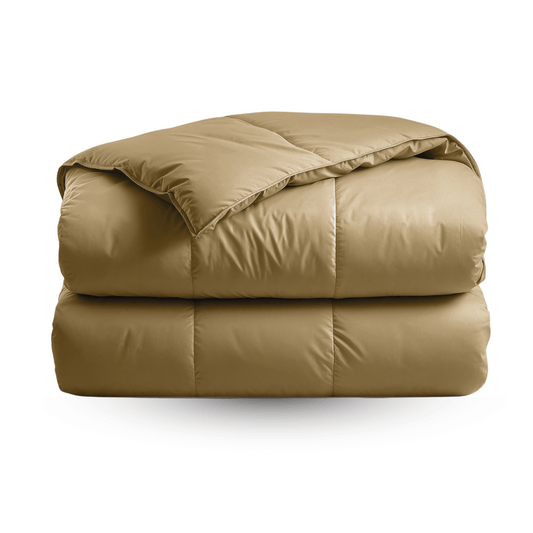 Zelesta Deluxe Uni Satin Cotton Duvet - Ochre Yellow, main product photo
