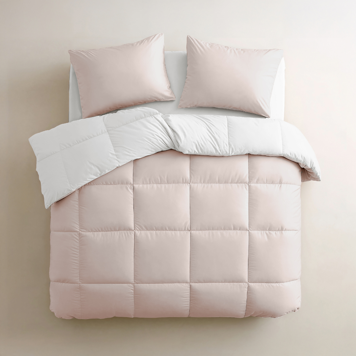 Zelesta Deluxe Duo Percale Cotton Duvet - Silk & Cream