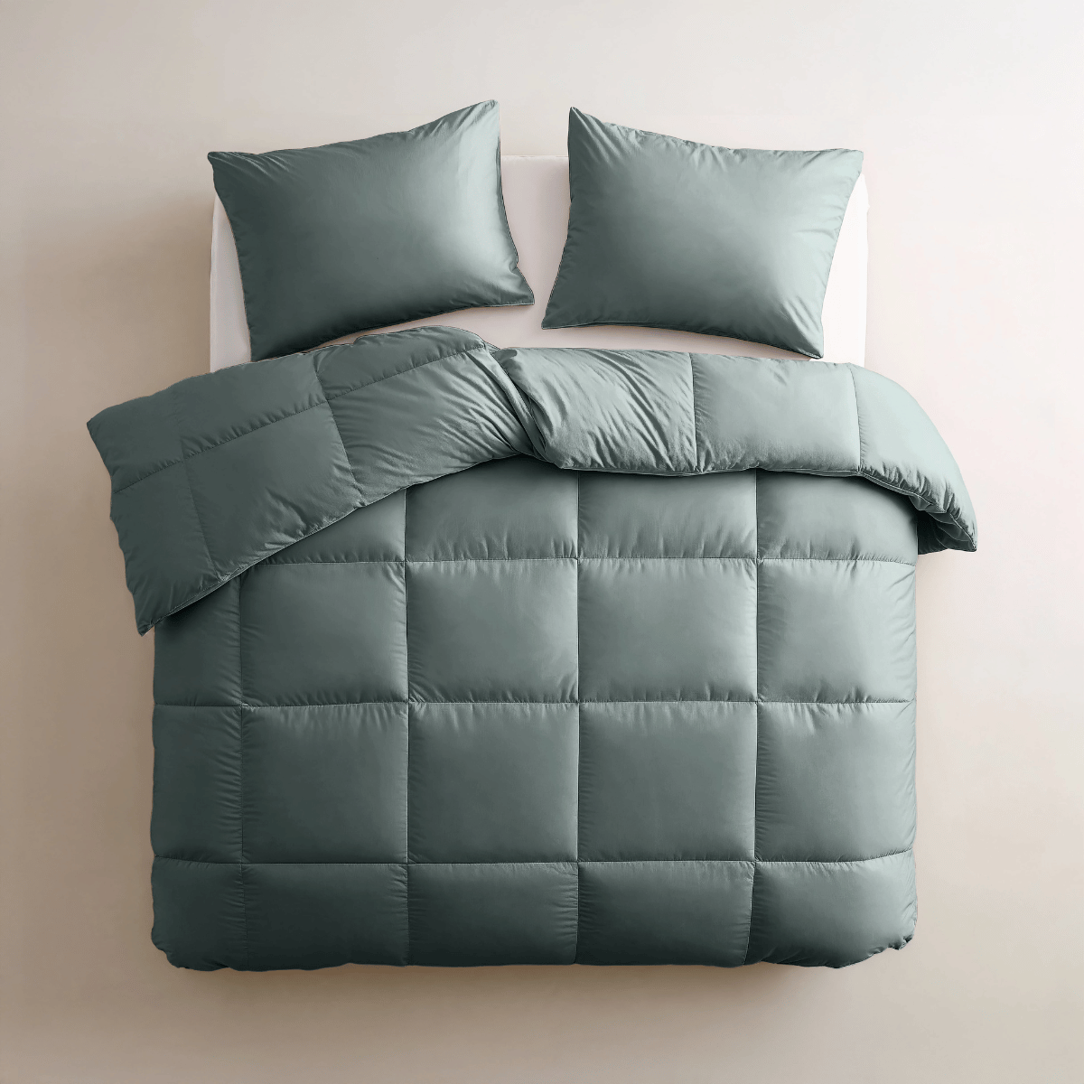Zelesta Deluxe Uni Satin Cotton Duvet - Green